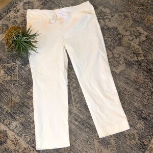 Chico’s Josie Fabulously Slimming Pull On Slim Ankle Pants White Women’s 16 NWT